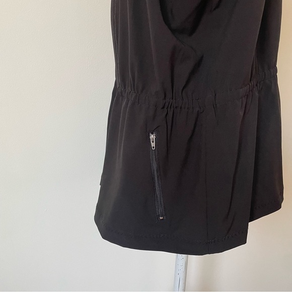 GUMP’S San Francisco Lagenlook Cinched Waist Zipper Front Polyester Vest EUC L - Picture 6 of 10